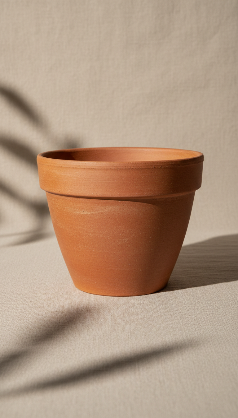 Terracotta Planter With Hand-Thrown Texture